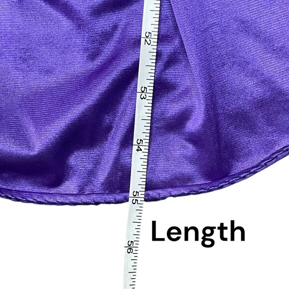 Vintage Adonna Woman 3X Purple Lace Trim Nightgown Long Sleeveless Lingerie Gown - Picture 10 of 10